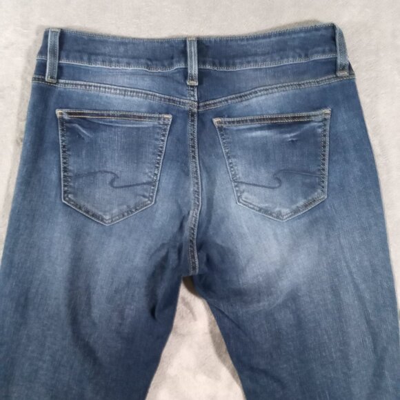 Silver Suki Bootcut Jean Women 32x30, Tag 30x31 Blue Denim Stretch Western - Picture 4 of 11